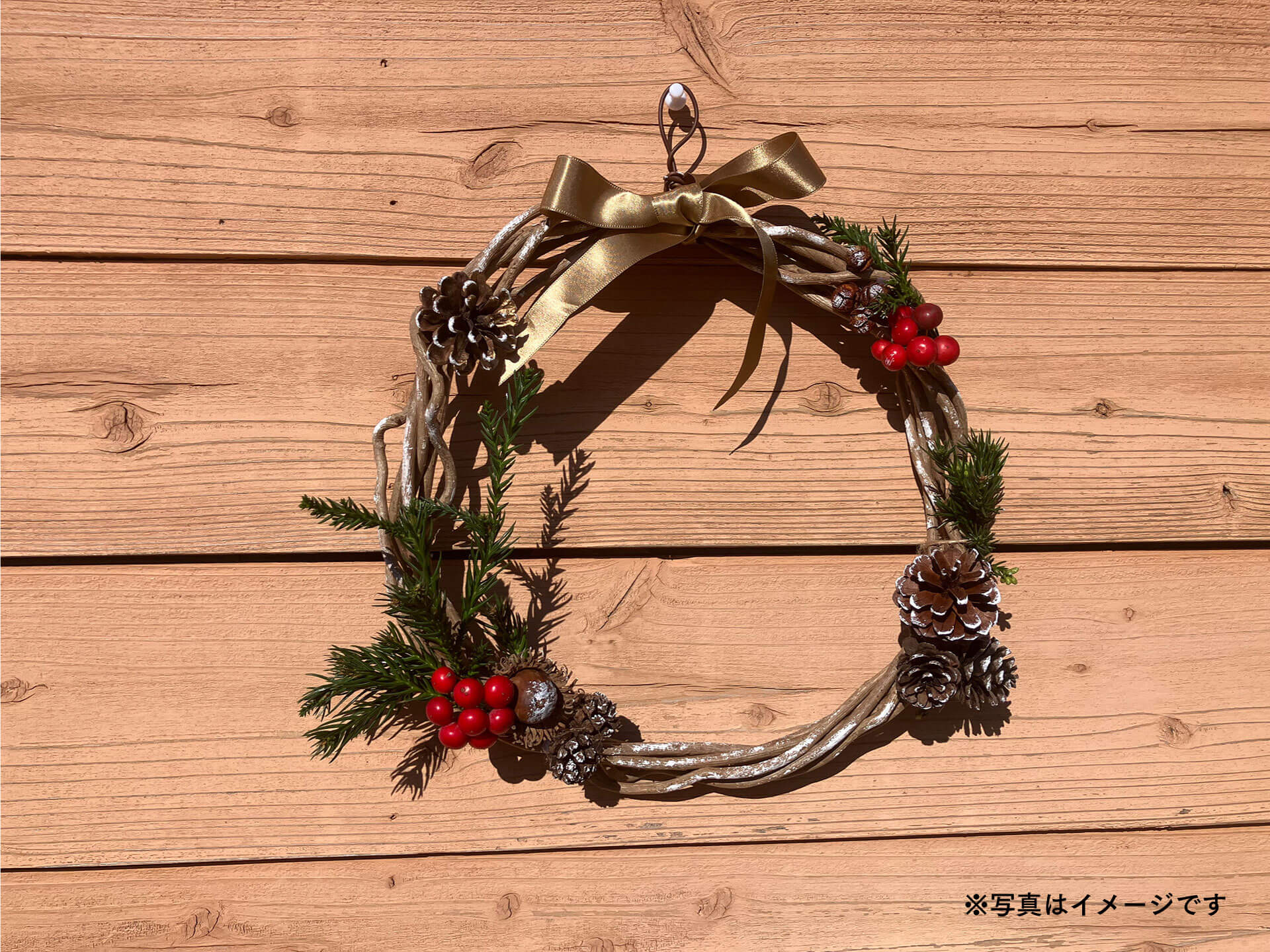 クリスマスリース作り